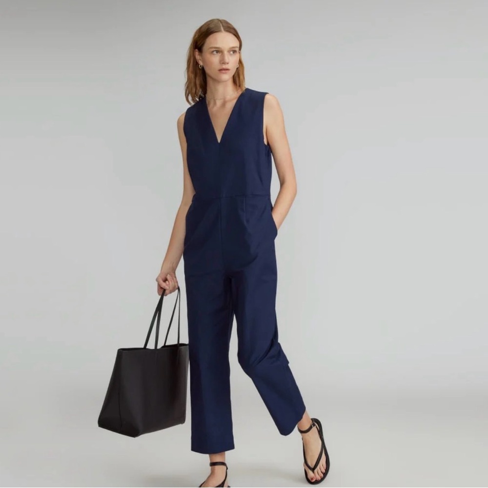 Everlane structured cotton Jumpsuit - size 2 brand new